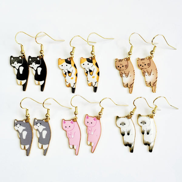 Dangle Kitten Earrings
