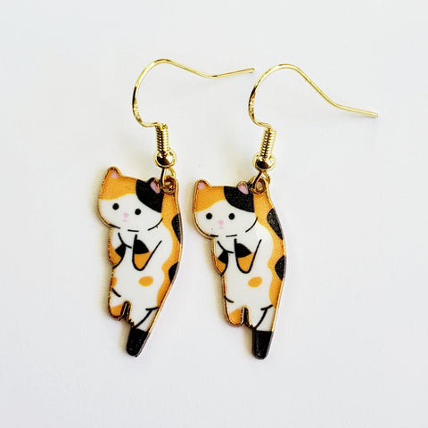 Dangle Kitten Earrings