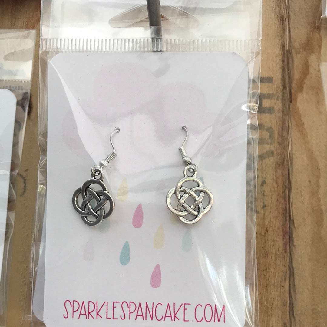 Silver Celtic Dangle Earrings